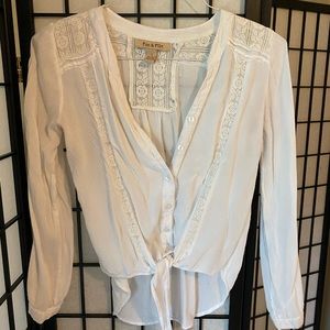 White Boho Shirt